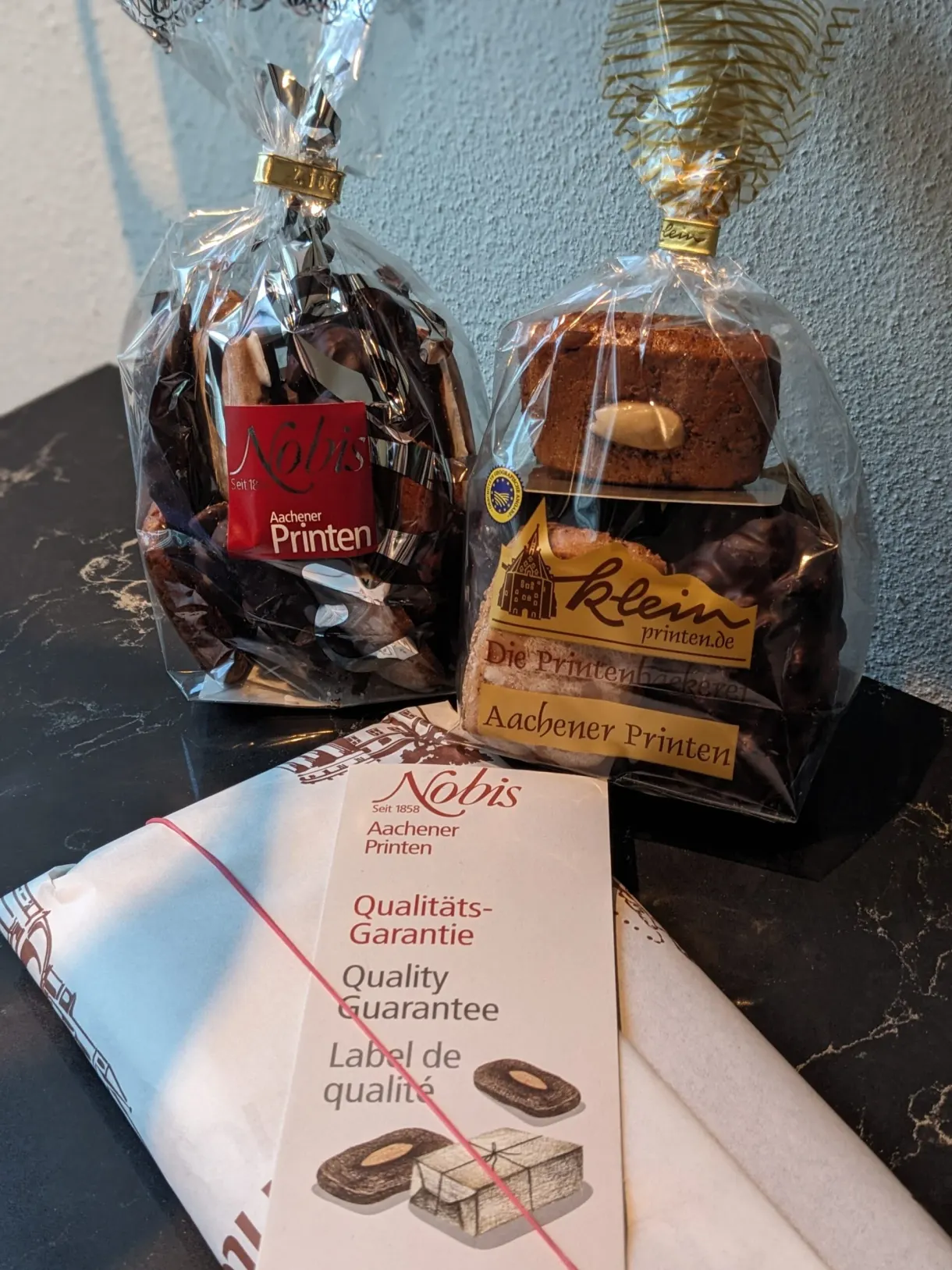 Bags of Printen, Aachen's spiced biscuits