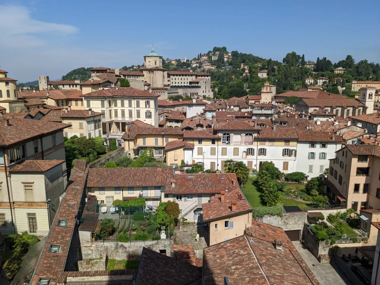 Domes and terraced gardens of the upper town