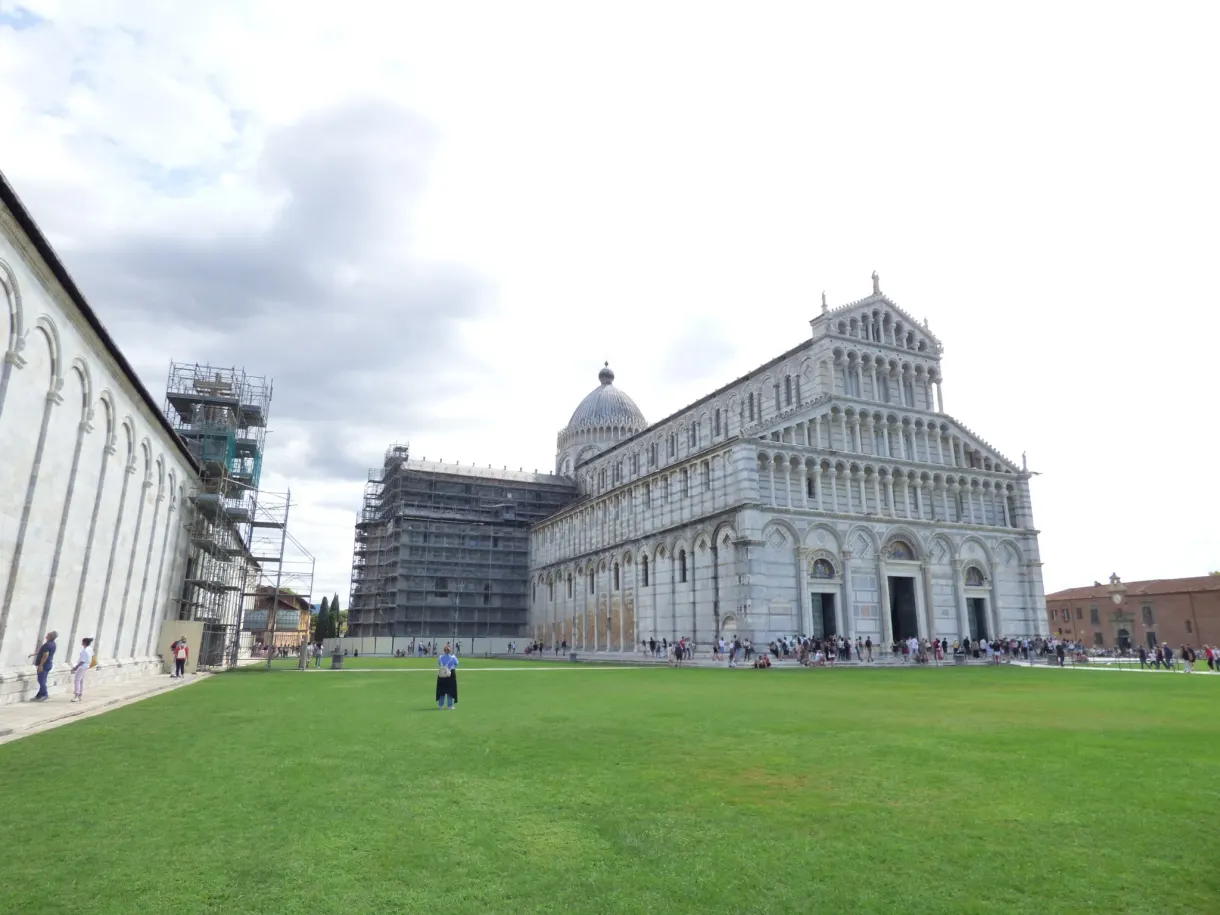 Pisa cathedral seen from the wall of the monumental cemetery