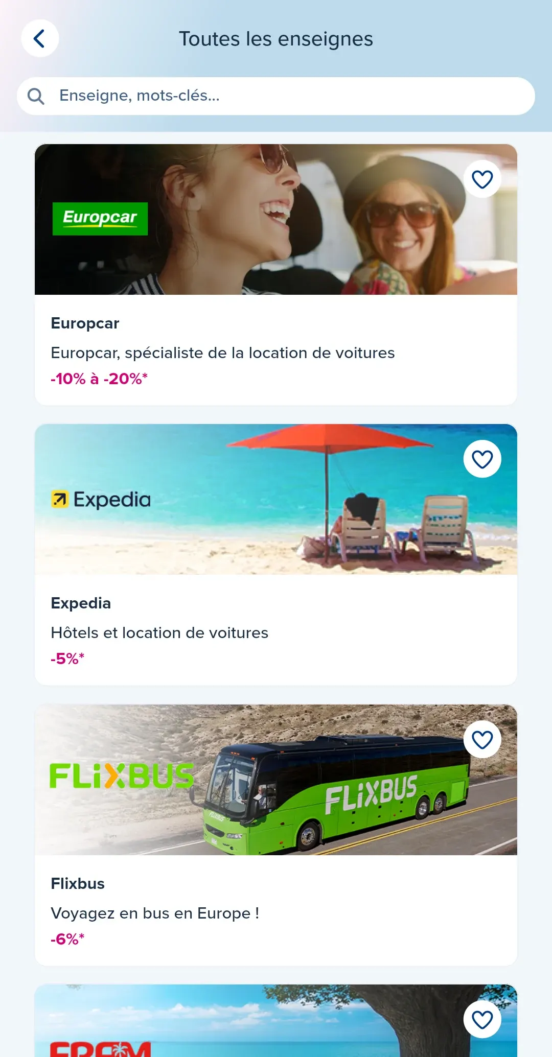 réductions the corner boursorama flixbus europcar