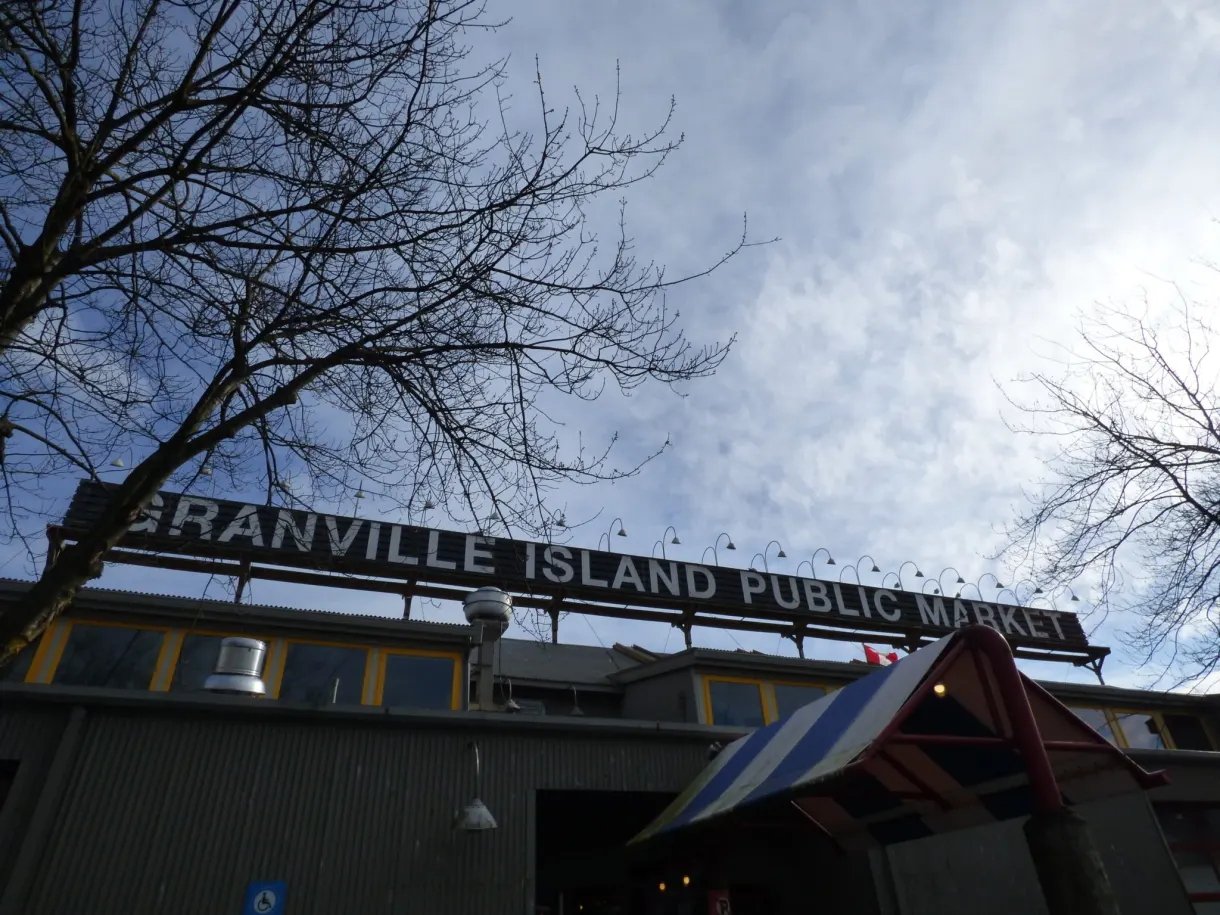 Sign of the Granville Island public market