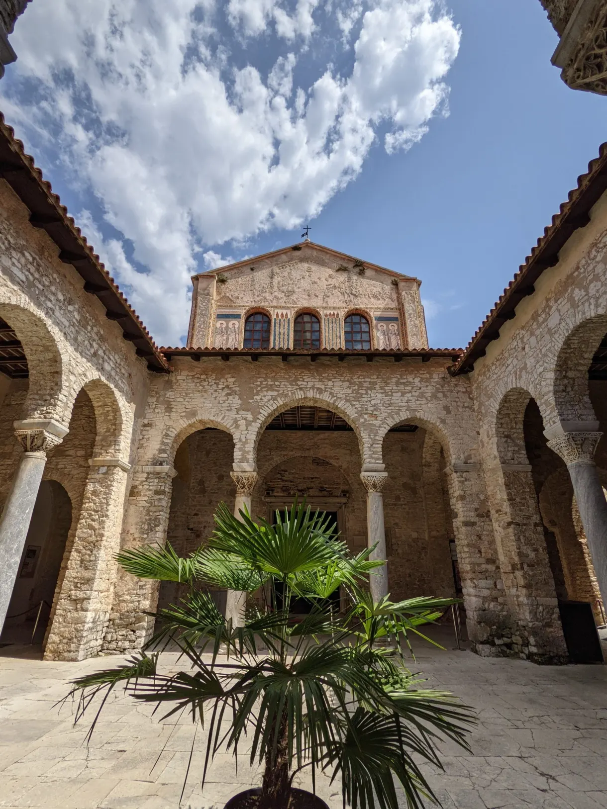 Arcaded atrium of the Euphrasian basilica in Poreč