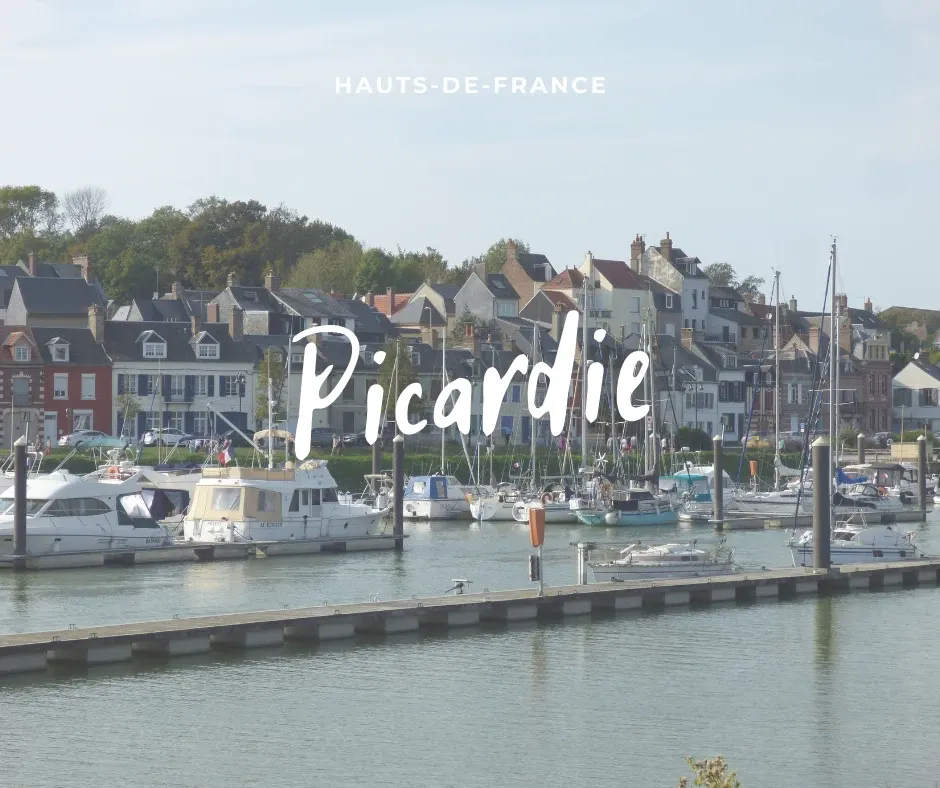 Marina and seafront houses in the Baie de Somme